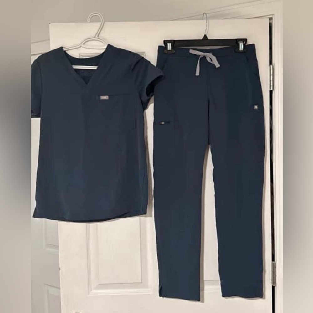 Figs Navy Blue Women's Top